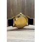PRE-OWNED Bucherer Incabloc 25 Jewels 18k Gold & black strap