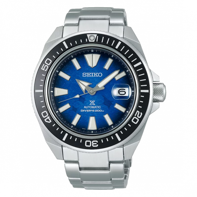 Seiko Prospex Dive Watch 43,8mm Automatic Blue & Steel Bracelet SRPE33K1