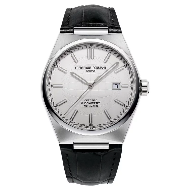 Frederique Constant - Highlife Automatisk COSC 41mm Vit & Läderband FC-303S4NH6