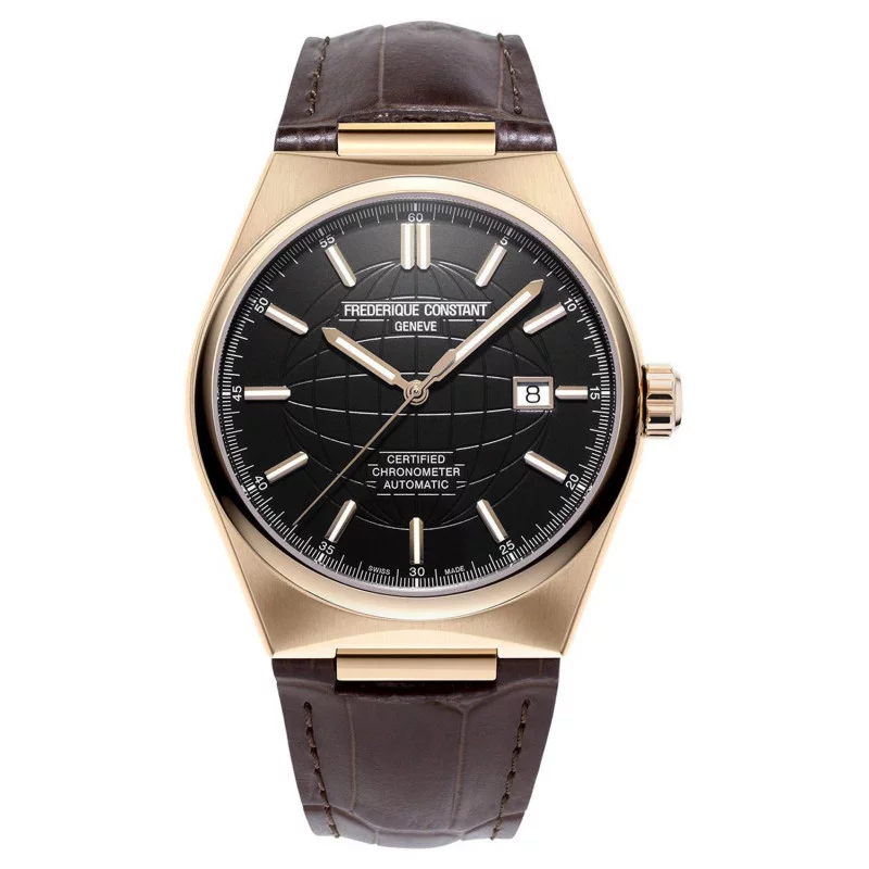 Frederique Constant - Highlife Automatic COSC 41mm Rose Gold & Leather strap FC-303B4NH4