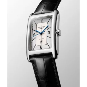Longines - DolceVita Sector Dial Silver Dial & Black Leather Strap L5.767.4.73.0