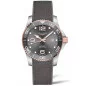 Longines - HydroConquest 41 mm Grey & Rose Gold PVD, Rubber Strap L3.781.3.78.9