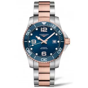 Longines Longines HydroConquest 41mm Blue Steel Gold PVD