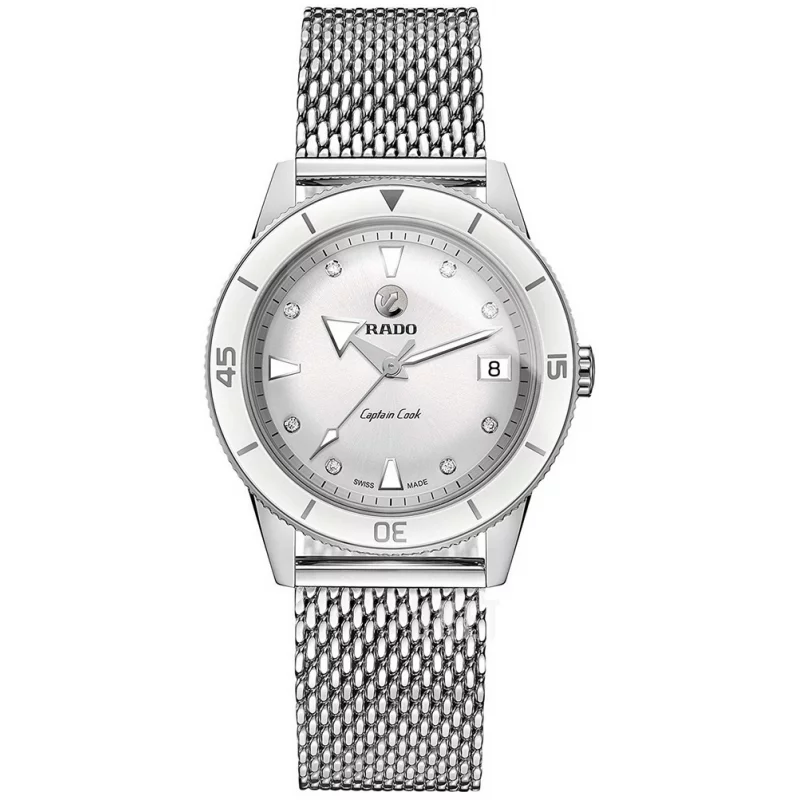 Rado - Captain Cook Automatic Diamonds White Dial & Steel Bracelet R32500703 37,7 mm