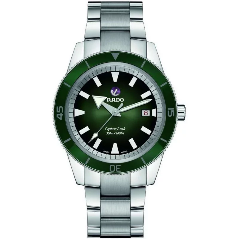 Rado - Captain Cook Automatic Green Dial & Steel Bracelet R32105313