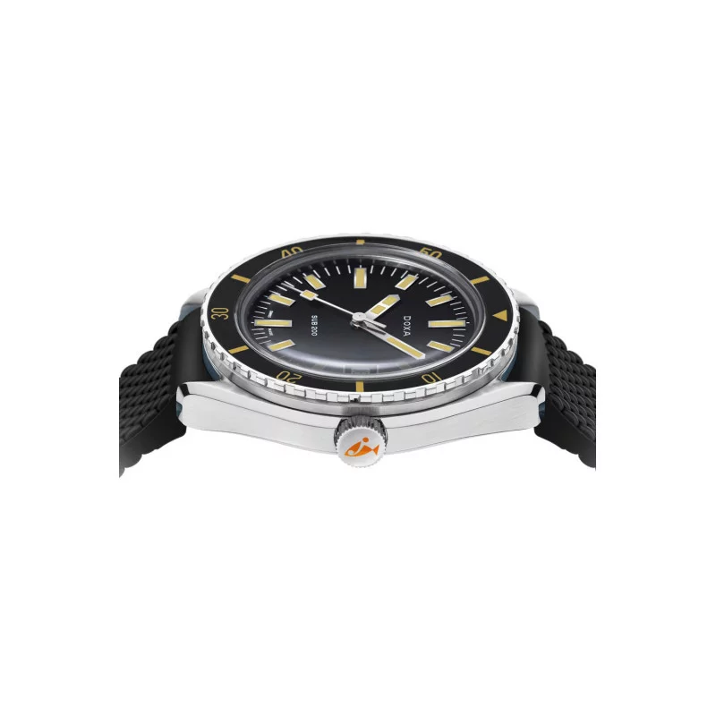 DOXA Sub 200 Sharkhunter Black Rubber Strap 799.10.101.20