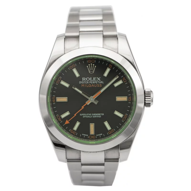 SOLD - PRE-OWNED Rolex Milgauss Green steel 116400GV