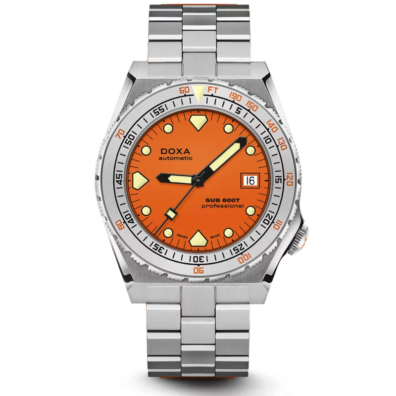 DOXA - Sub 600T Professional Orange & Steel Bracelet 862.10.351.10