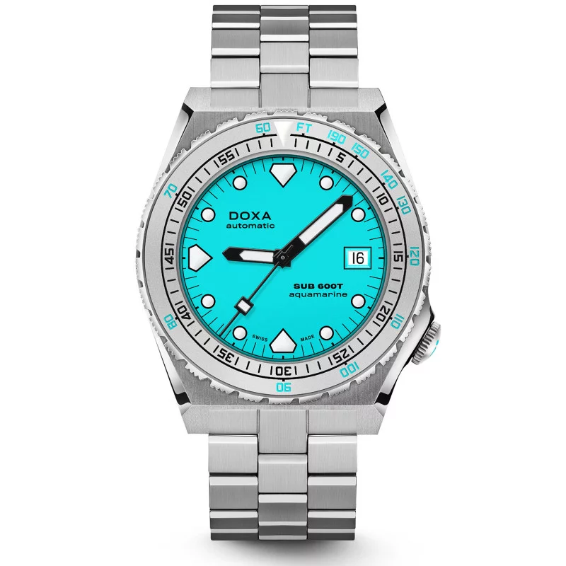 DOXA - Sub 600T Aquamarine Turquoise & Steel Bracelet 862.10.241.10