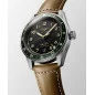 Longines Spirit Zulu Time - 42mm Green & Leather strap L3.812.4.63.2