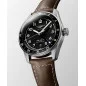 Longines Spirit Zulu Time - 42mm Black dial Lether strap L3.812.4.53.2