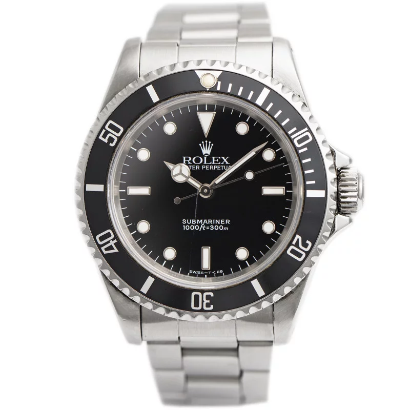 PRE-OWNED Rolex Submariner 40mm Black Dial Steel 14060