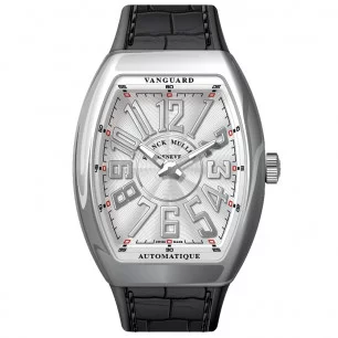 Franck Muller V45 Vanguard Slim Polished Stainless Steel White