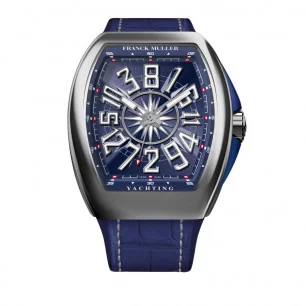 Franck Muller V41 Vanguard Yachting Stainless Steel Blue Ref V