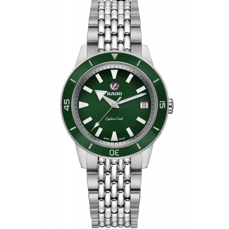 Rado Captain Cook Automatic 37mm Green & Steel R32500323