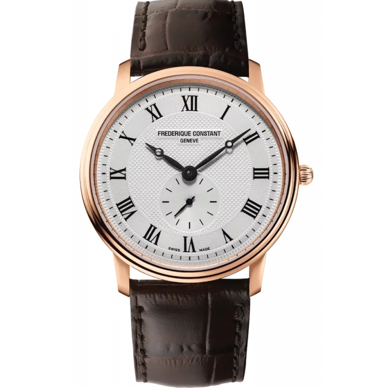 Frederique Constant Classics Slimline Small Second 37mm Rose guld PVD FC-235M4S4
