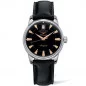 Longines - Conquest Heritage Black Leather strap
