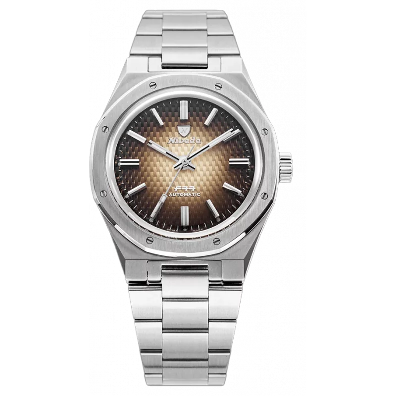 Nivada Grenchen F77 Automatic, Brown no Date 68002A77
