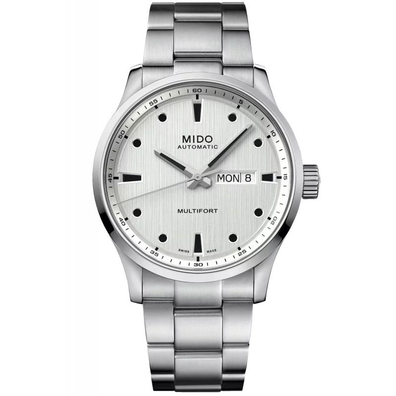 MIDO Multifort M Silver & Stållänk M038.430.11.031.00