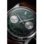 Vulcain Chronograph 1970s Green & Black Leather Limited Edition 640109A90.BAC201