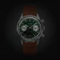 Vulcain Chronograph 1970s Green & Black Leather Limited Edition 640109A90.BAC201