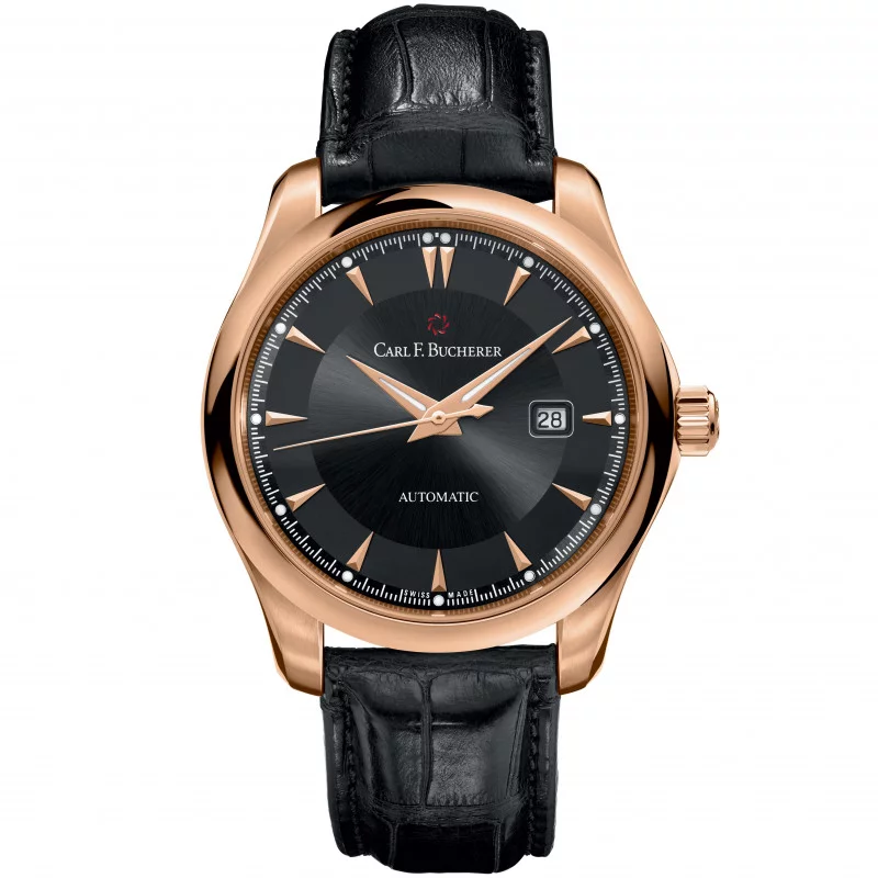 Carl F. Bucherer - Manero Automatic Men's Watch 18K Rose gold & Black - 00.10915.03.33.01