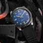 Vulcain Skindiver Nautique Blue & Carbon Leather Strap 660170A37.BAC243