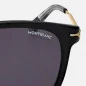 Montblanc Round Sunglasses With Black Coloured Acetate Frame