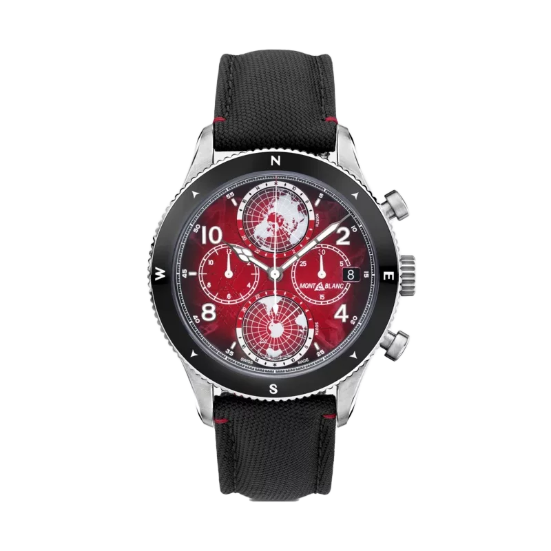 Montblanc 1858 Geosphere Chronograph 0 Oxygen Limited Edition Red