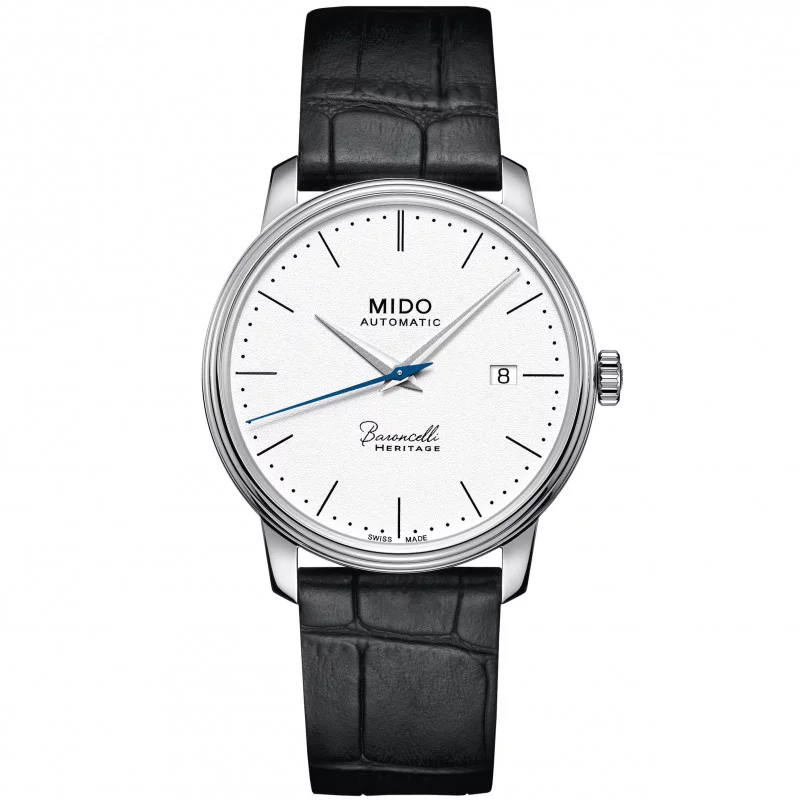 MIDO Baroncelli Heritage - Automatic White Steel Leatherstrap Gent's
