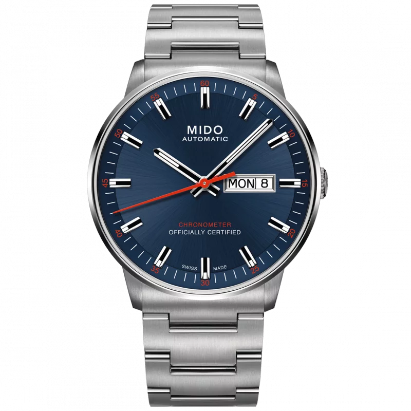 MIDO COMMANDER - AUTOMATIC Chronometer Certified-blå urtavla M0214311104100