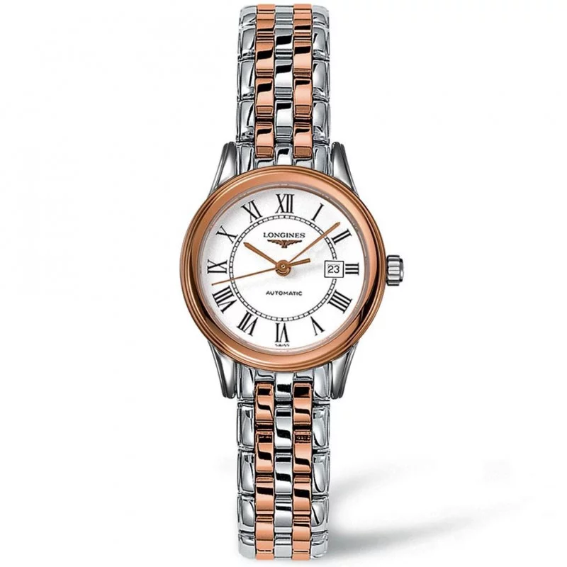 Longines Flagship 30mm bracelet with rose gold PVD