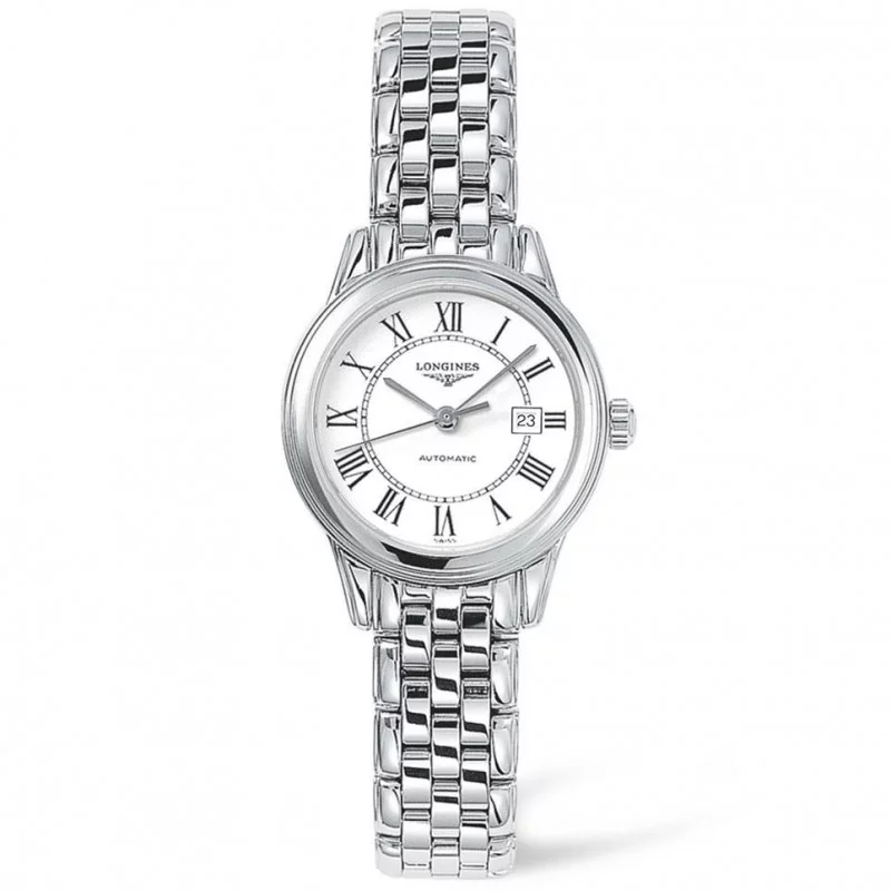 Longines Flagship 30mm White& Bracelet Lady's Watch
