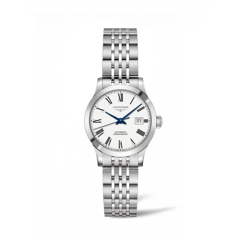 Longines - Record Lady 30 mm White Steel