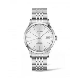 Longines - Record Silver Dial and Bracelet 40 mm