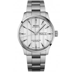 MIDO Multifort Chronometer 1 42mm White & Steel M038.431.11.031.00