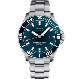MIDO Ocean Star Diver 600- COSC Blue Steel Gent's Watch
