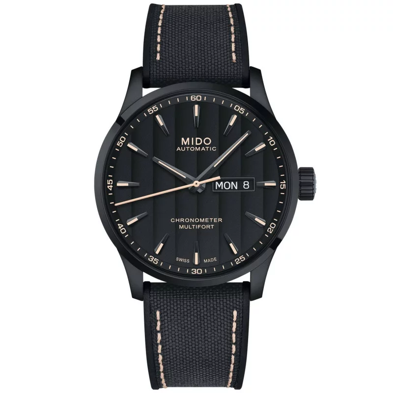MIDO Multifort Chronometer 1 42mm Svart & Stål Svart PVD M038.431.37.051.00