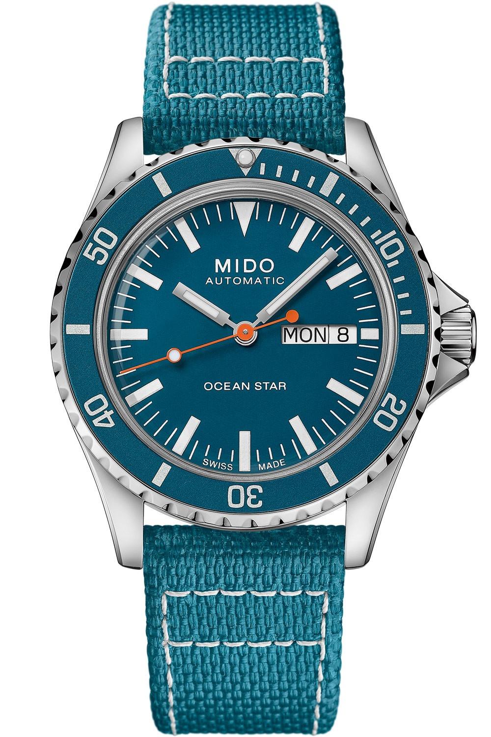 Mido Ocean Star Tribute Day-Date 40,5mm Blue & Stainless steel