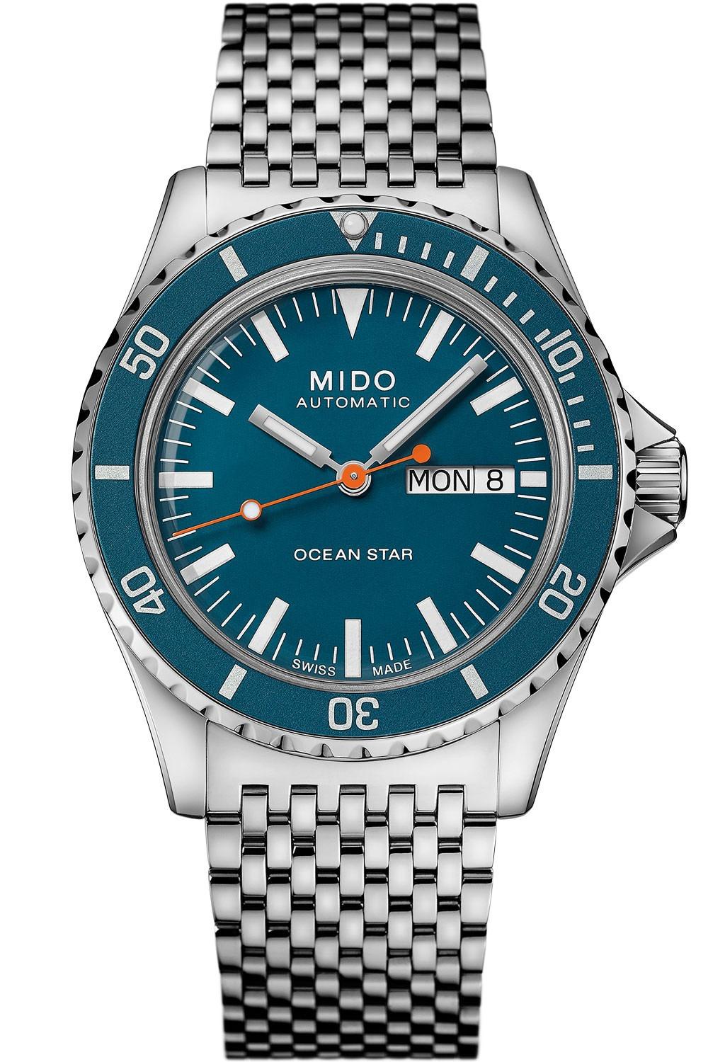 Mido Ocean Star Tribute Day-Date 40,5mm Blue & Stainless steel 