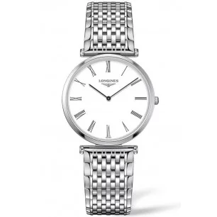 Longines La Grande Classique 33mm White & steel women's watch L47094216