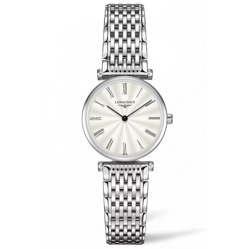 Longines La Grande Classique 24mm Roman Numeral Silver flinque & Steel women's watch,L42094716