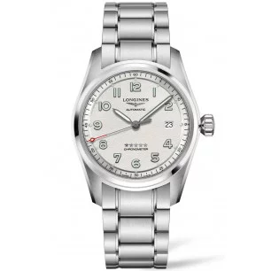 Longines Spirit - 40mm White dial Steel & Steel bracelet, L38104736