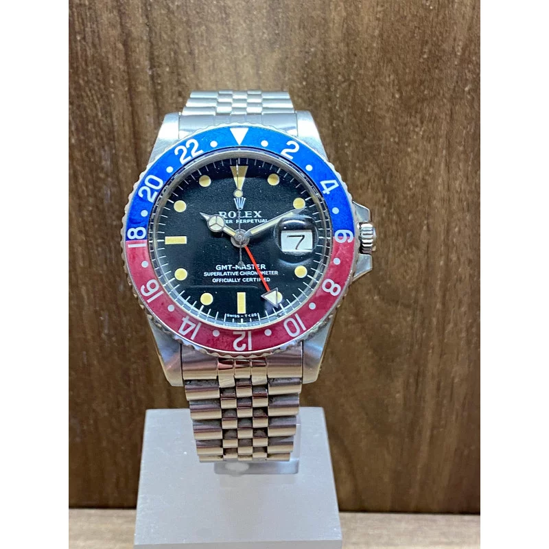 PRE-OWNED Rolex GMT-Master Pepsi Steel,1675